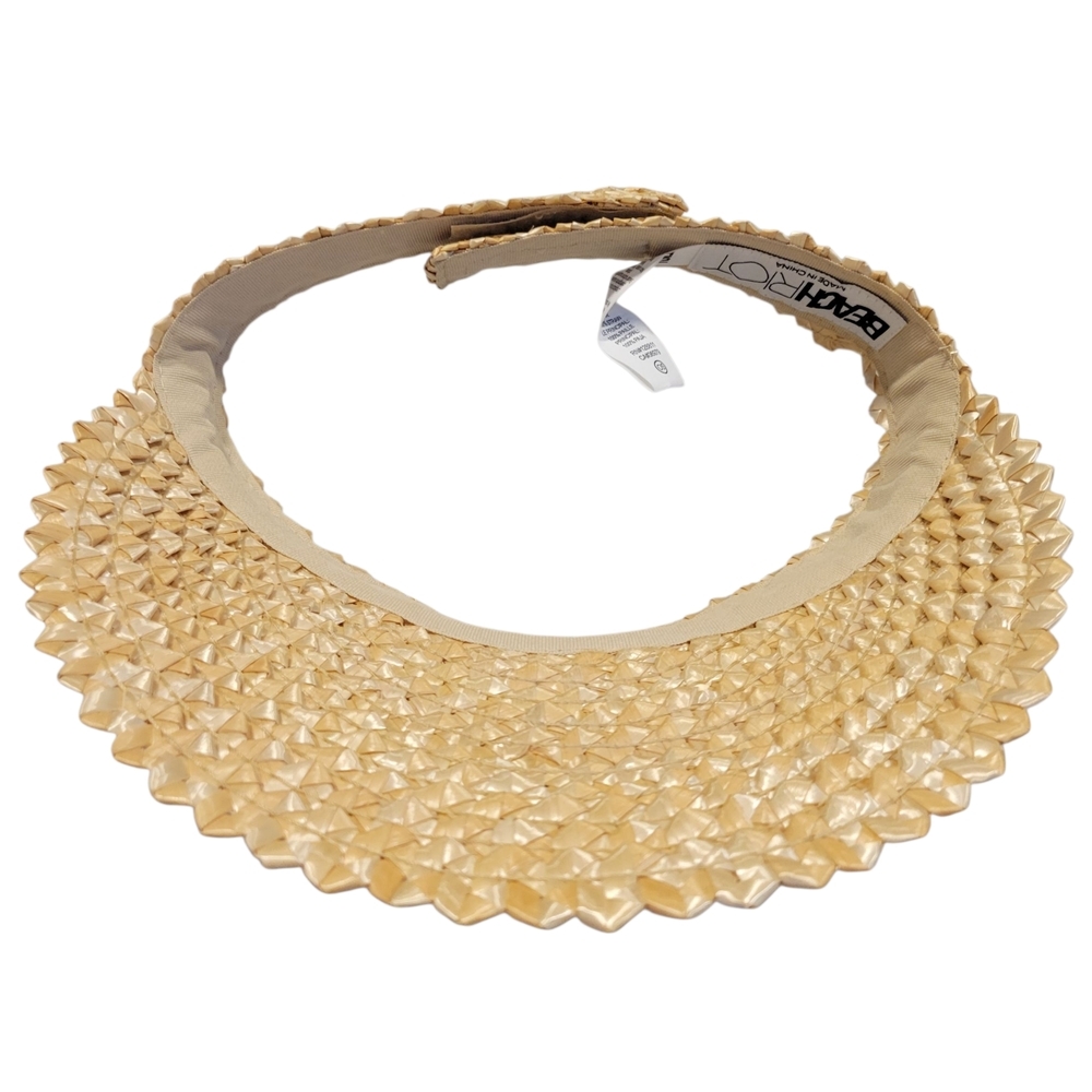 NWT | Beach Riot | Woven Straw Visor - Picture 4 of 5